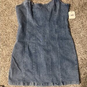 Alter’d State Denim Strapless Dress